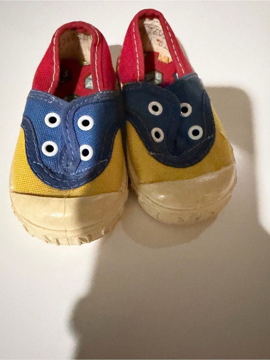 jcpenney Other - Kids Slip-On Canvas Sneakers in Yellow, Blue & Red